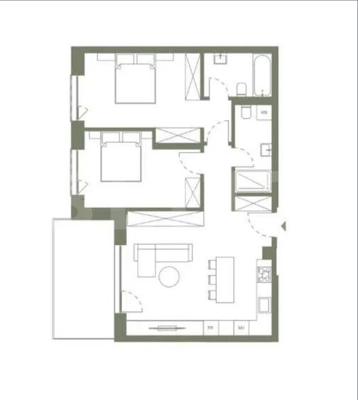 Apartament cu 3 camere, 2 bai, 72 mp, finisat modern, ERA By Hexagon - 4