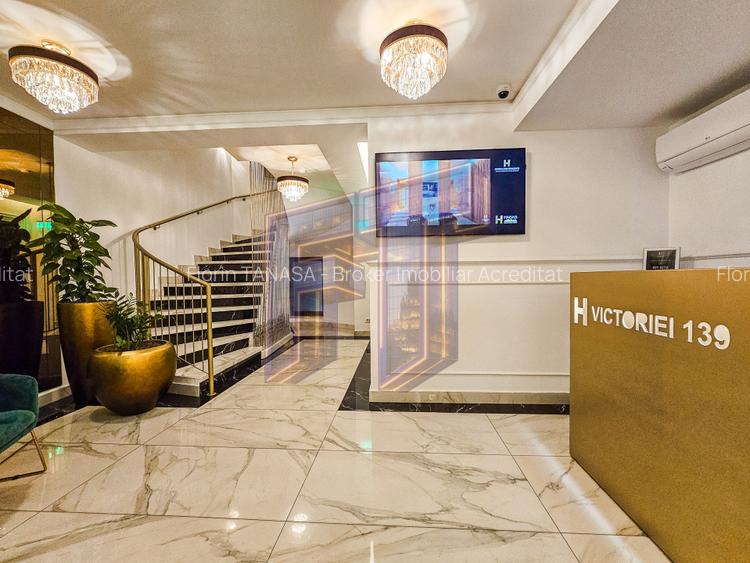 Apartament 2 camere Calea Victoriei București, complet mobilat, clădire iconica - 13