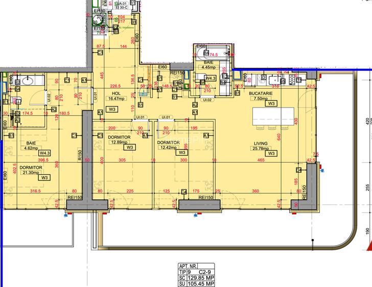 Apartament 4 camere + 2 locuri de parcare subterane - One High District - 2