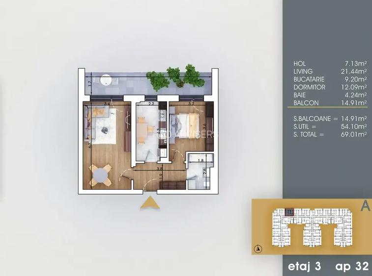 Apartament 2 Camere Metrou | Dezvoltator | Decomandat | Comision 0 - 2