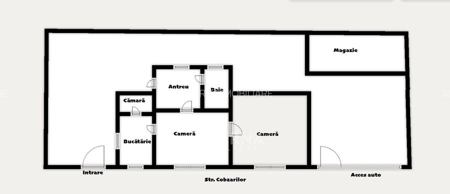 Casa individuala cu 2 camere, teren si acces auto langa Cluj Arena - 1