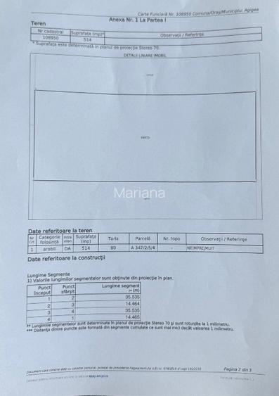 Vând teren zona Golful Pescarilor ( RO-RO )  514 mp , nr. cadastral 108950 - 4