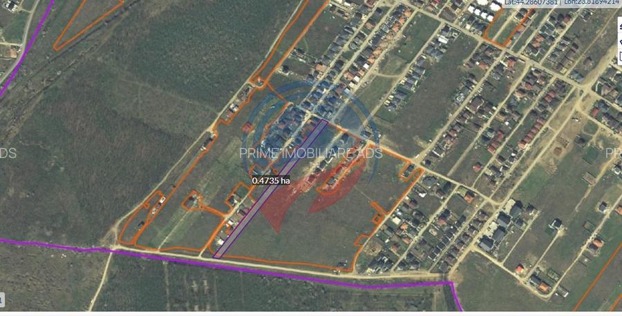 Teren intravilan in spate la Damila, spre padure, 95 euro/mp - 3