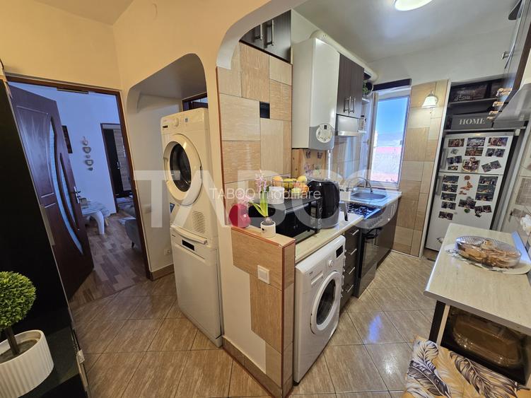 Apartament cu 2 camere mobilat utilat pivnita 4 mp Vasile Aaron Sibiu - 7