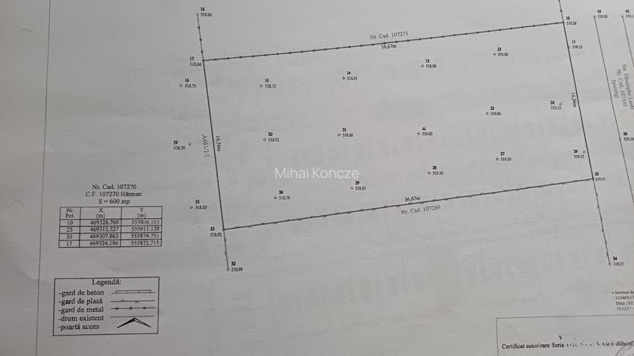 Teren Intravilan Constructii Harman, Judetul Brasov 600mp, Curent in executie - 5