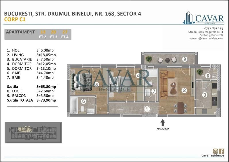 Alege respomsabil.Alege Cavar Residence