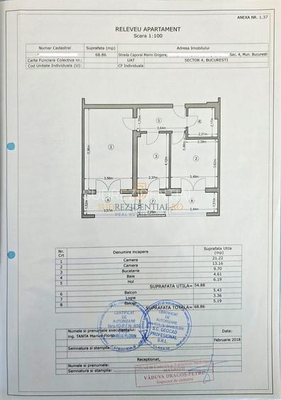Apartament 2 camere, 400 m de metrou Aparatori, mobilat si utilat - 8