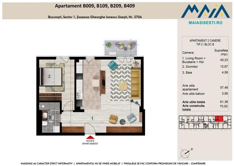 2 CAMERE | FINISAJE PREMIUM | BANEASA | SECTOR 1 BUCURESTI | METROU - 11