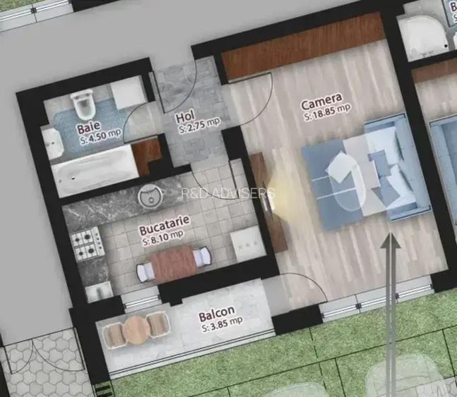 Garsoniera Spatioasa Stefan cel Mare I Metrou Obor - 2