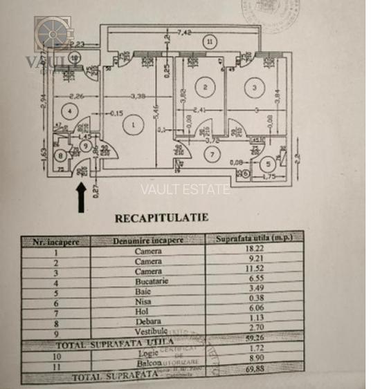 Apartament 3 camere  la 4 minute de Metrou Gorjului - 1