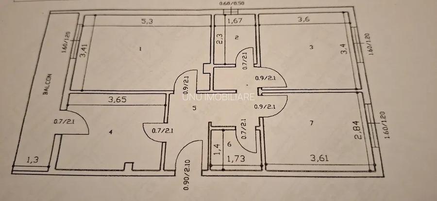 3 Camere Decomandat 2 Bai 74mp zona Nicolina - 5