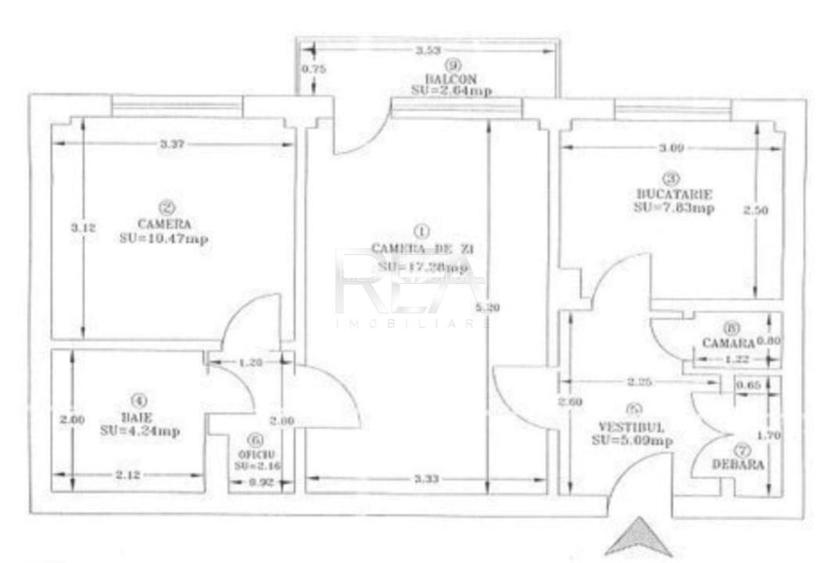 2 camere Ștefan cel Mare, et. 6, an 1984, metrou, 52 mp, renovat - 8