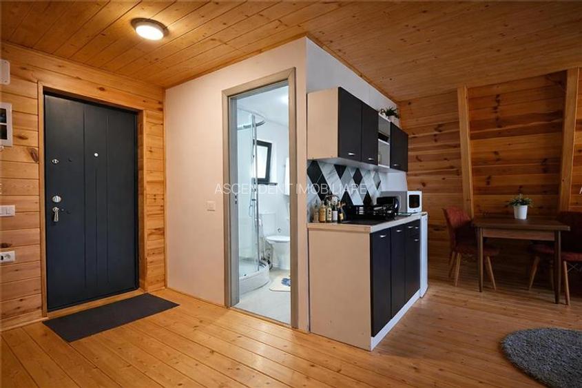 Eleganta,echipata casa A Frame,1.200 mp teren,deschidere Piatra Craiului,Moieciu - 5