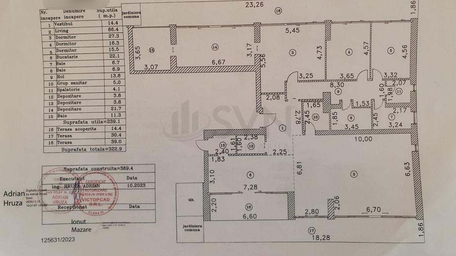 REA1018899 Penthouse de vanzare I WIN Herastrau I
