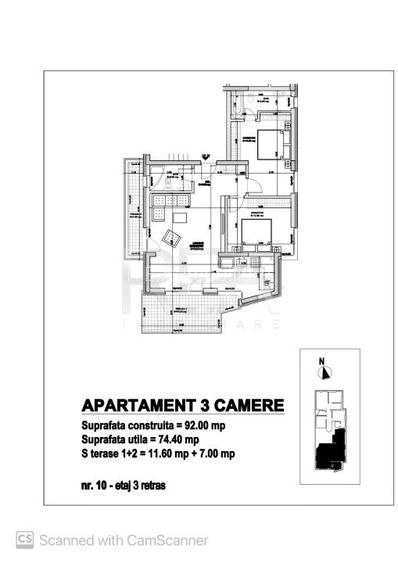 3 camere | Bloc Finalizat | Emil Racovita - 2
