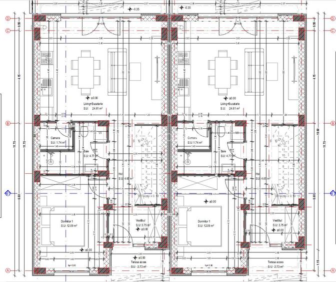 Teren intrav.3000mp(2357m+cota dr)91.92m desch. ,dezmembrat,auth,ctie pe 2loturi - 5
