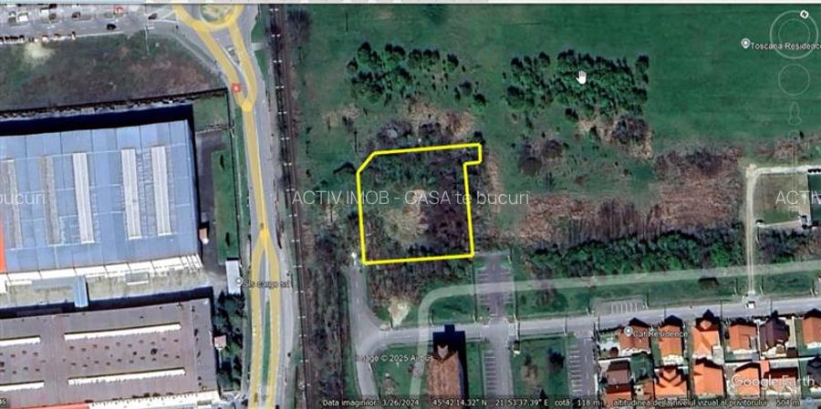 Lugoj, Teren Intravilan cu PUZ Aprobat   2.385 Mp. - 2