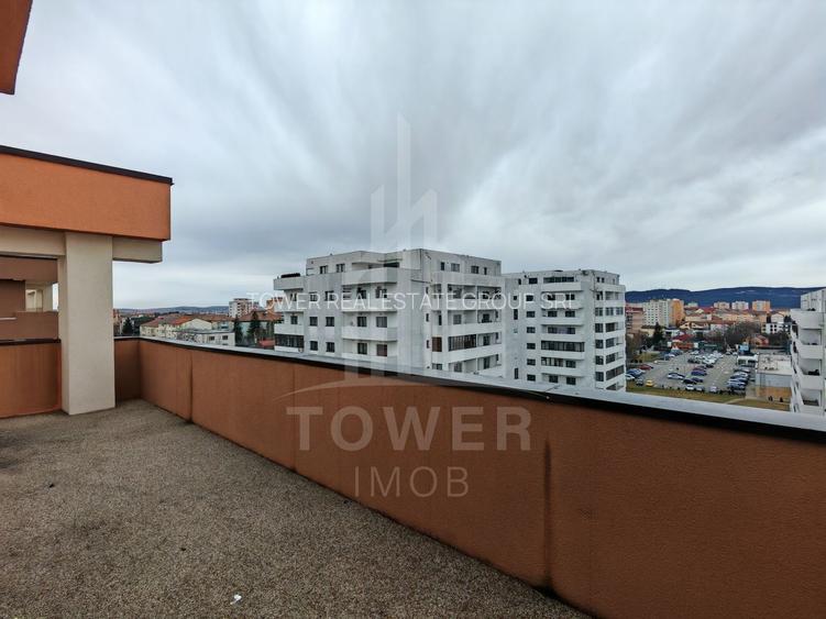 Penthouse 100 mp, terasă generoasă- vedere panoramică, compartimentare excelenta - 16