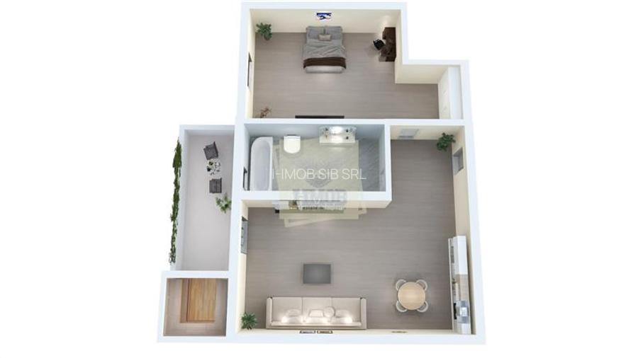 Apartament etajul INTERMEDIAR cu balcon parcare in Sibiu 0% comision - 6