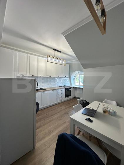 Apartament cu 2 camere, 56 mp, mobilat, utilat, view superb, zona Gruia - 7