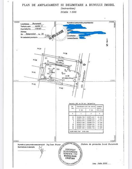 De vanzare teren + casa demolabila, zona Salaj sector 5 - 3