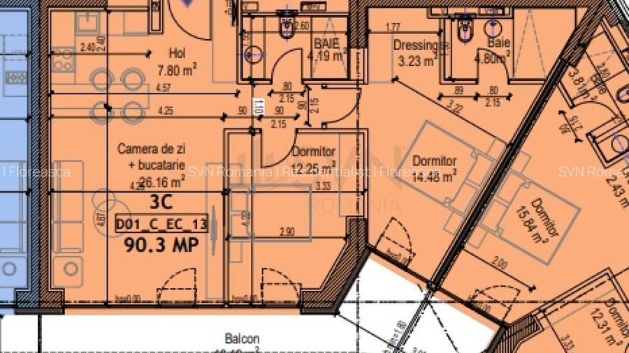 REA1019554 Apartament 3 Camere terasa spatioasa I Proiect nou Andronache - 8