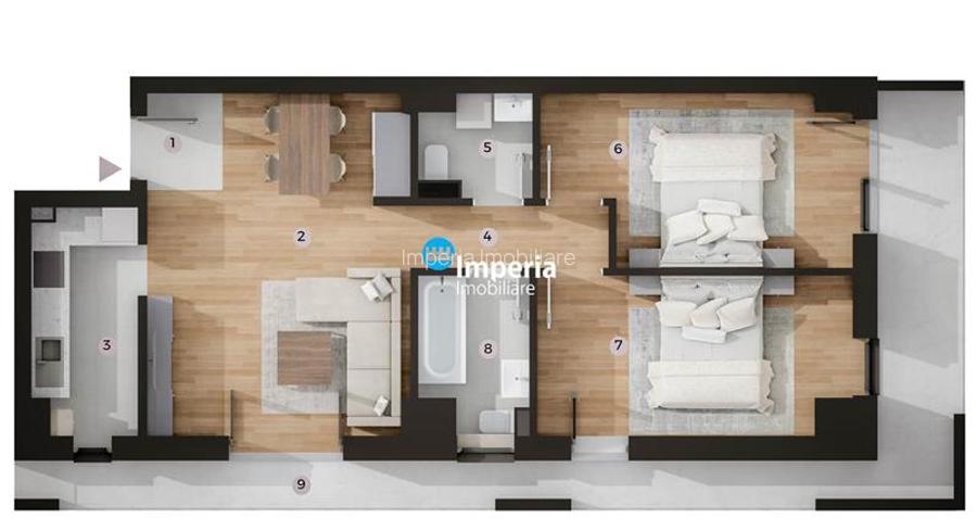 Tatarasi - Kaufland,  apartamente cu 3 camere la pret Promotional! - 6