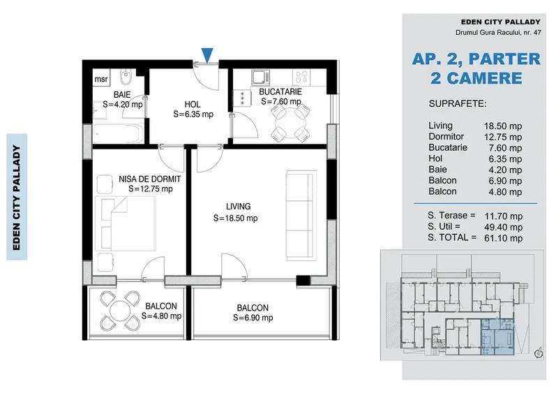 2 Camere, langa metrou, 0% comision, DIRECT DEZVOLTATOR - 2