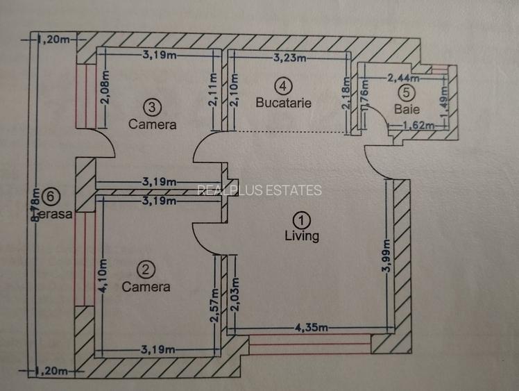 Apartament cu 3 camere si terasa, parter, bloc P+3 - Colentina/Parc Plumbuita - 8