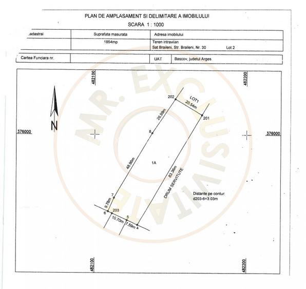 Teren 500-800 mp Braileni-Valea Ursului parcelabil - 4