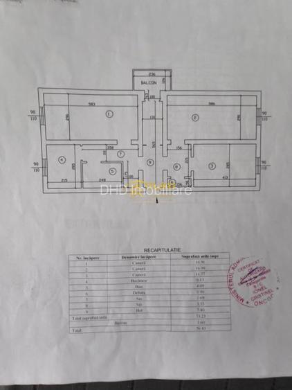 Apartament 3 camere decomandate, zona Frumoasa-Poitiers. - 8