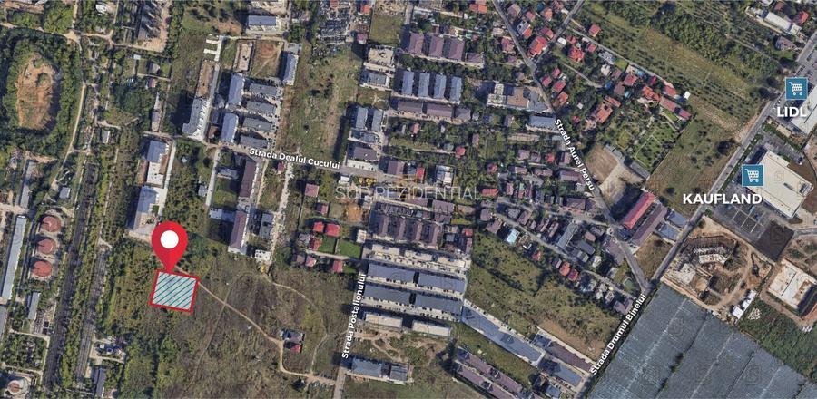 Teren de vanzare 592 mp, zona Grand Arena Mall – Postalionului, Sect 4 - 2