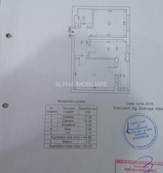 Apartament 2 camere  | Etaj 12 | Exigent Plaza Faza 2 | Sector 6 - 11