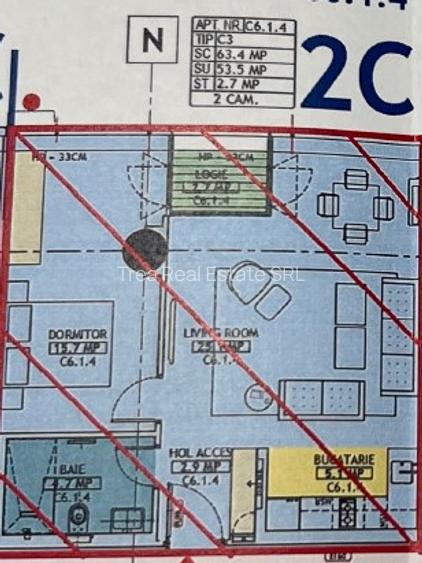 2 camere Pipera | One North Lofts | parcare - 13