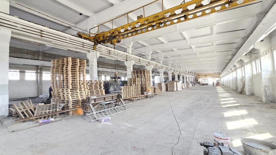 Hala de productie de inchiriat centura sud, 2400 mp, putere 1.8 Mw, pod rulant - 6