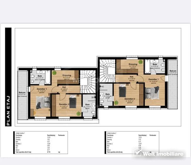Duplex 3 niveluri, 150 mp, S+P+1E,  liniste, aer curat, Tauti, Floresti - 6