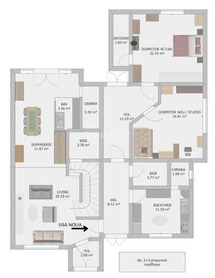 Vila cu 2 apartamente de vanzare in Dumbravita, zona Lidl - 14