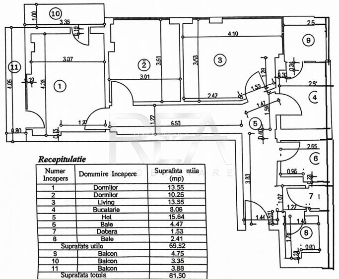 3 camere Popa Nan, decomandat, centrala, et. 1, an 2018 - 9