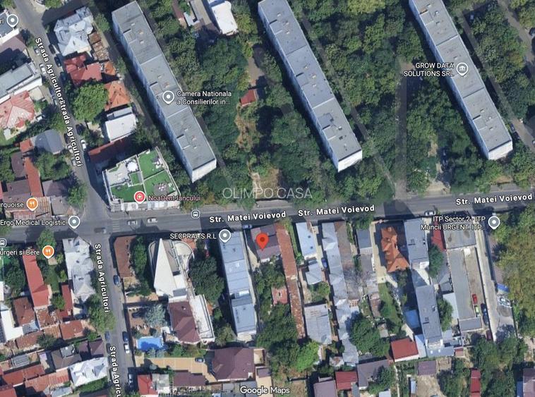 Teren 307 mp cu casă-  Matei Voievod- Posibilitate intaltime P+4 - 2