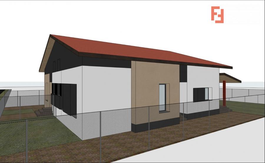 Duplex cu 3 camere, 76 mp utili si 300 mp teren, de vanzare in Sacalaz