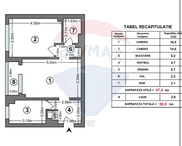 Apartament cu 2 camere de vânzare în zona Drumul Taberei - 13