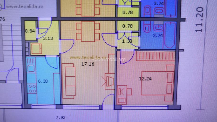 Piata Sudului-Aleea Mirea Mioara Luiza-2 camere - 3