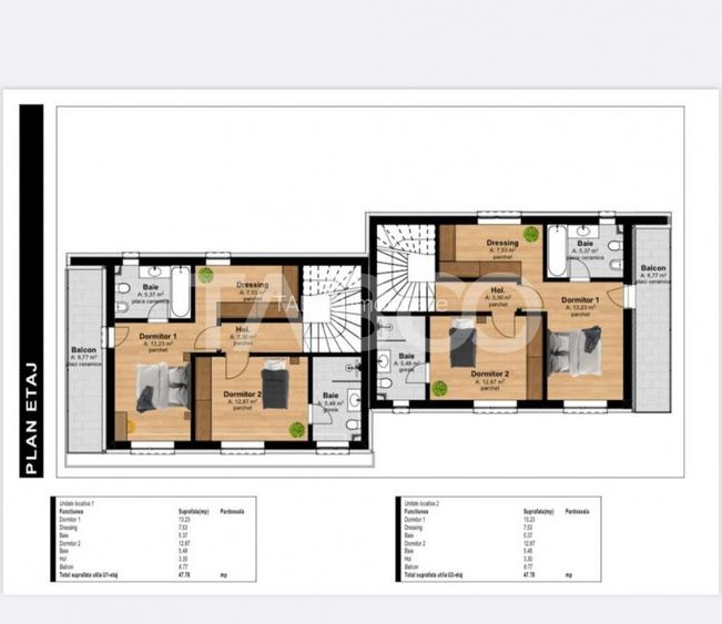 Vanzare duplex premium garaj pentru 2 masini chiar la intrare Tauti - 6