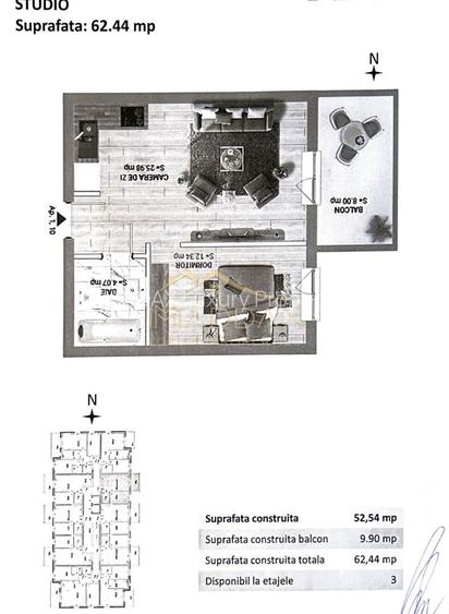 Apartament cu 2 camere *62.44mp* + Parcare / Mobilat // Baneasa Forest View - 1