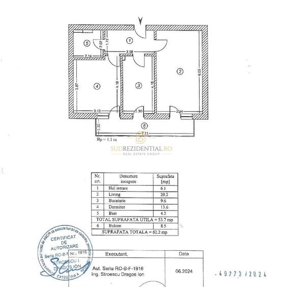 Apartament 2 camere, decomandat,prima inchiriere, loc parcare, Sect.4 - 1