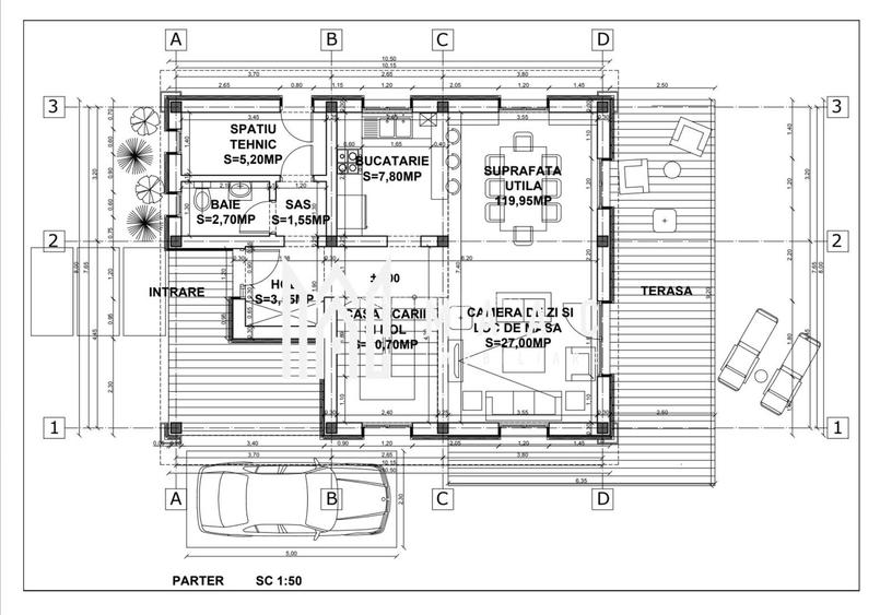 Casă individuală 4 camere | 120 mp utili | Teren 470 mp | Pompă de căldură - 17