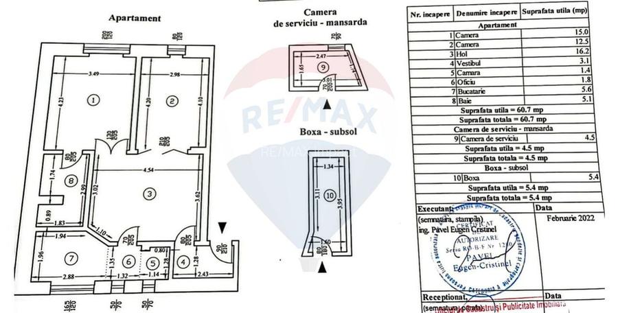 Apartament central de vanzare, 60,7 mp, buncar autorizat ISU, boxe - 22