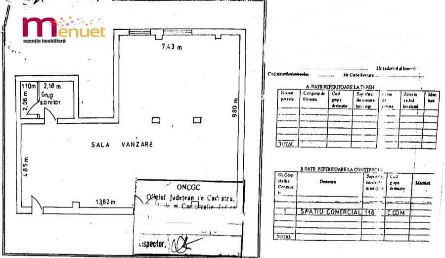 Spatiu comercial Ultracentral, cu vad ,116 mp