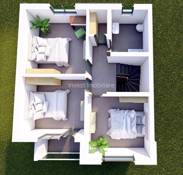 Vile insiruite cu Teren si Parcare Privata - Zona Popas Pacurari, Iasi - 4