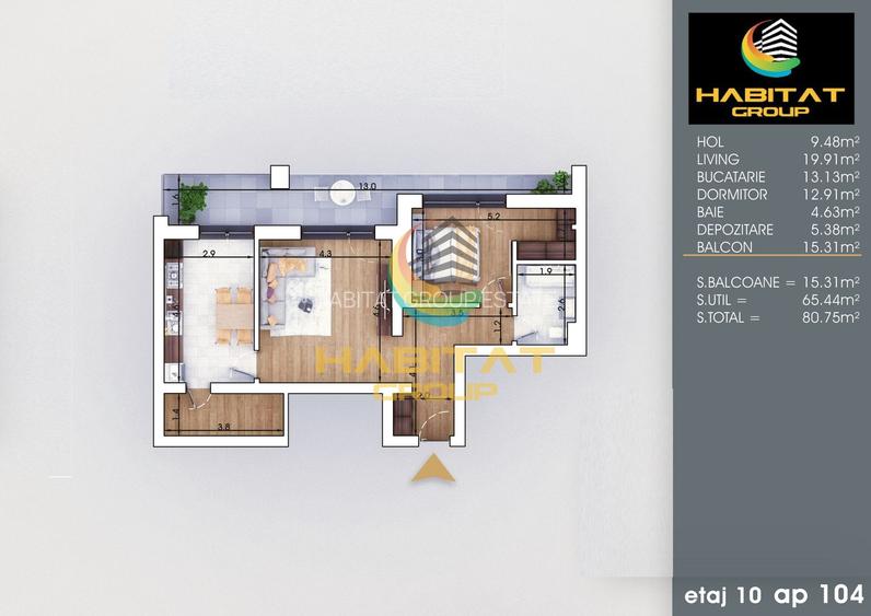 Apartament 2 camere - 8 min de metrou Nicolae Teclu - 1